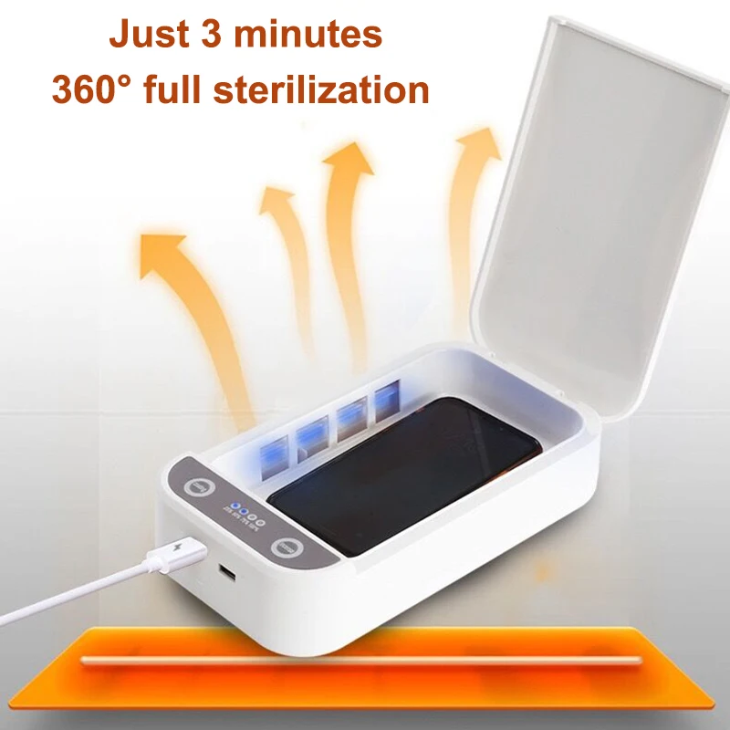 Портативный USB УФ стерилизатор для телефона/маски/микроблейдинга/тату