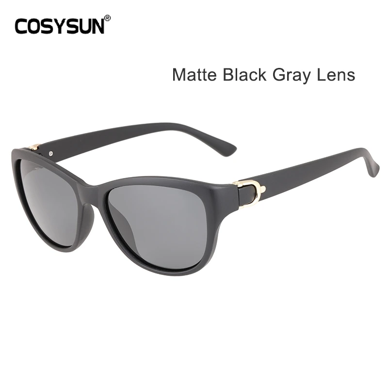 Matter Black Frame Роскошные брендовые дизайнерские женские солнцезащитные очки поляризованные в форме кошачего глаза Женские Элегантные Солнцезащитные очки женские очки для вождения Oculos De Sol - Цвет линз: Matter Black Frame