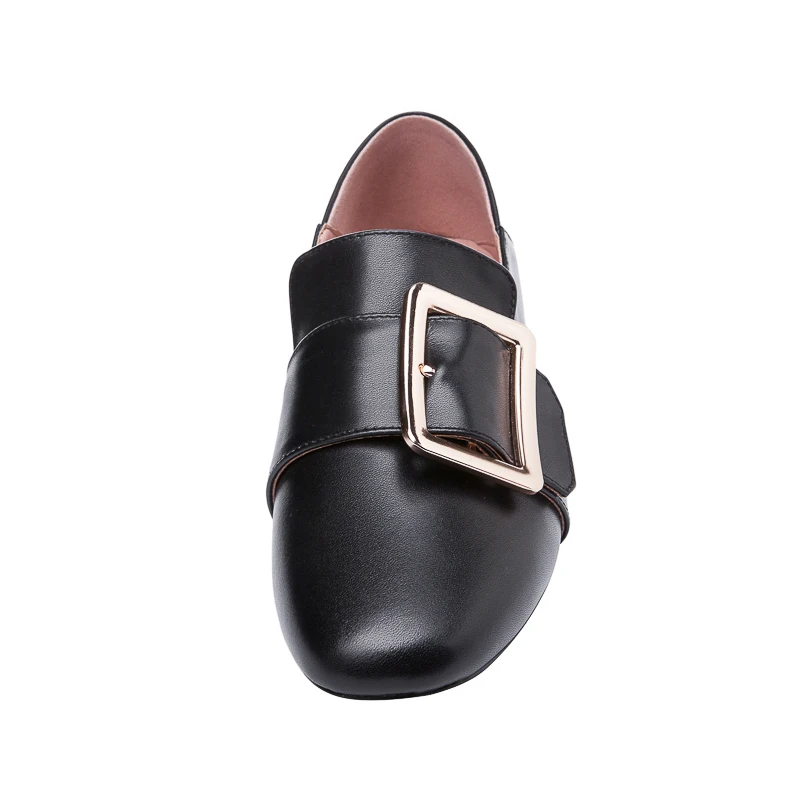 Туфли-лодочки из натуральной коровьей кожи женские туфли на среднем каблуке