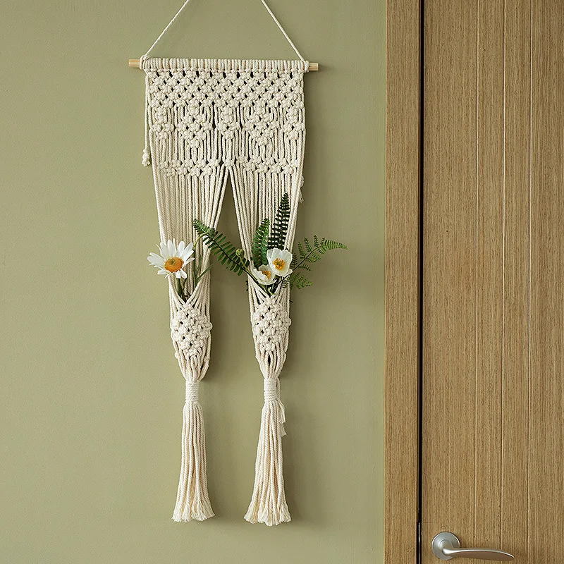 

Макраме Тканые настенные подвесные занавески гирлянда из бахромы баннер богемный гобелен украшение для дома для квартиры спальни гостиной