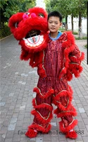 cosplay traditional pur lion dance mascot costume pure wool southern lion for one person advertising carnival hallowee christmas