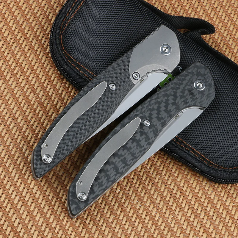 Лезвие Green thorn 110bd2 углеродное волокно титановая рукоятка TC4 складной нож с