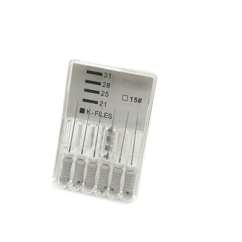 Эндодонтический корневой канал K Файлы (Ручное использование) стоматологический