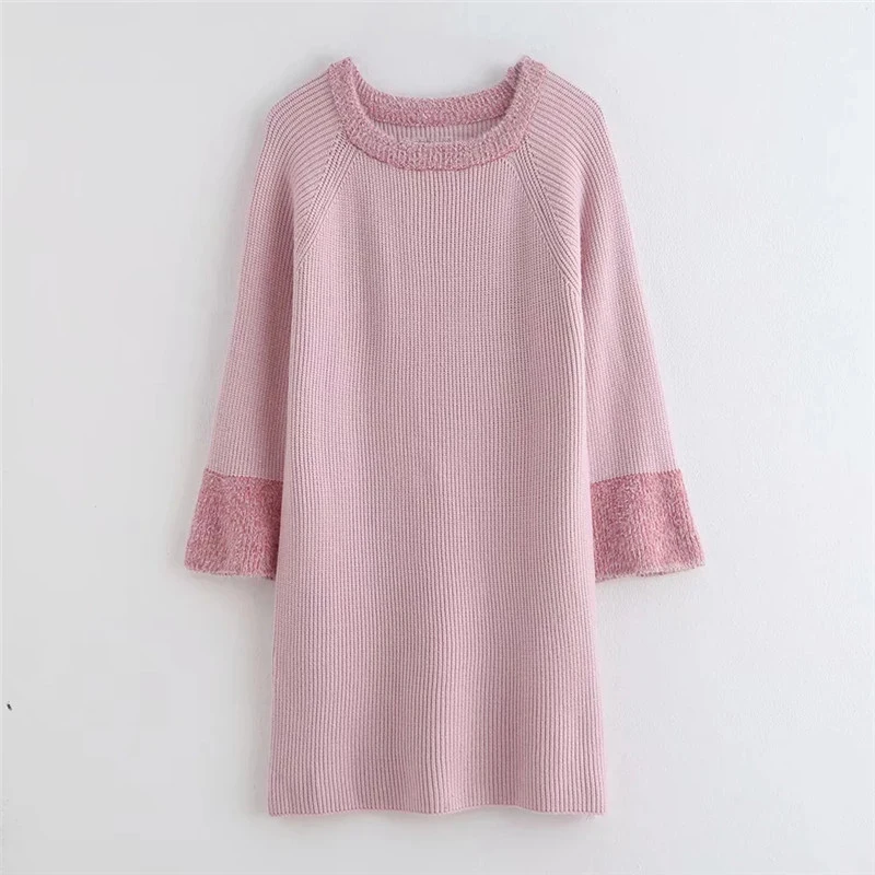 Осенне-зимний Повседневный Однотонный свитер с длинным рукавом 2019 винтажный