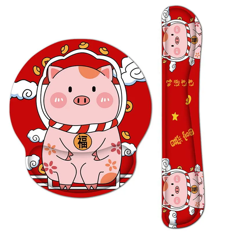 

Office Mousepad with Gel Wrist Support Ergonomic Gaming Desktop Mouse Pad Wrist Rest set for Gaming Computer Laptop and