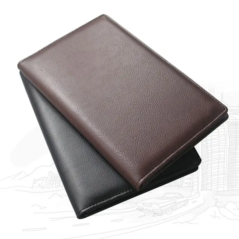 

PU Leather Menu Folder Guest Check Presenter With Pen Clip For Bar Salon Restaurant Cash Register Clip Billing Point Single Clip