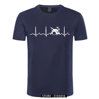 drums drummer heartbeat t shirt casual male cool t shirt 3d printed fashion japanese tees christmas day camisas hombre clothing