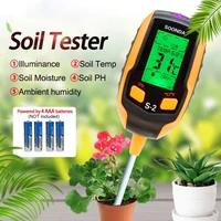 5in1 soil tester household potted pot soil tester moisture meter ph meter temperature soil ambient sunlight intensity ph tester