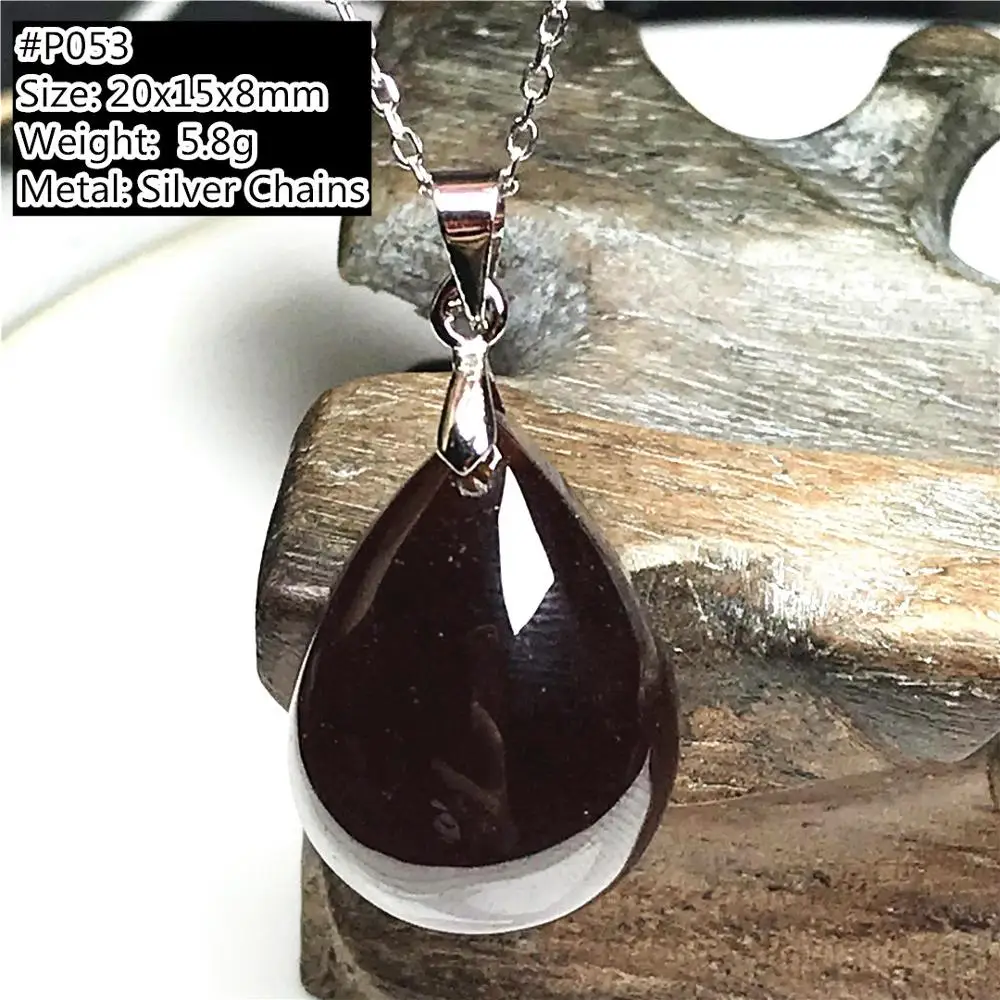 Натуральный красный гранат кулон ожерелье ювелирные изделия для женщин мужские