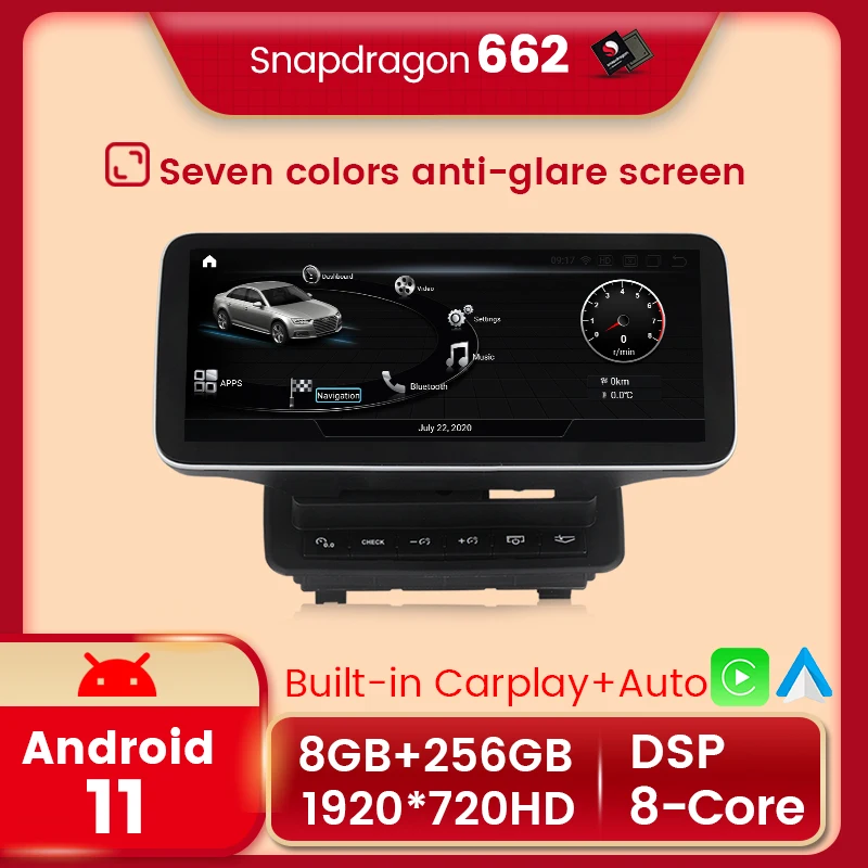 

Fellostar 12.5'' Android 11 8+256G Car Intelligent Multimedia Player For Audi Q7 2005-2015 MMI 2G/3G 4K video Wireless Carplay