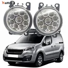 Автомобильные светодиодные противотуманные фары, 9 светодиодный к, для Peugeot Partner, Tepee Box 2015, 2016, 2017, H11, 12 В, Галогенные Противотуманные фары, 2 шт.