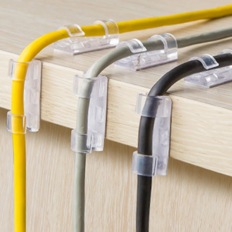 Wire Retainer Cable Organizer Data Buckle Wall Nail-Free Storage Management Clip Network Routing Artifact | Электроника