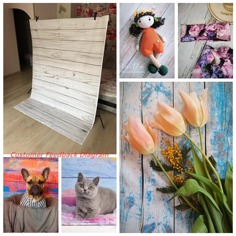 Фон для фотосъемки Yeele с изображением деревянной доски текстуры еды питомца