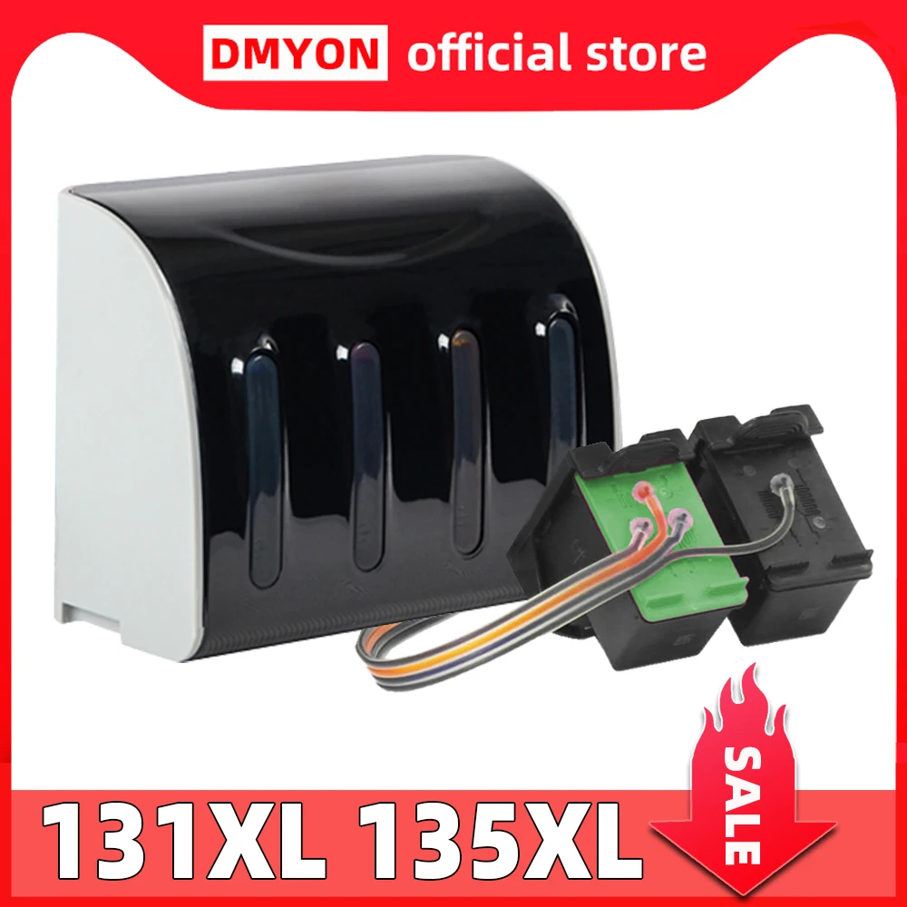 

DMYON Compatible for Hp 131 135 CISS Refill Ink Cartridge Deskjet 460 460C 460CB 460WBT 460WF 5740 5743 5745 5748 5793 6520