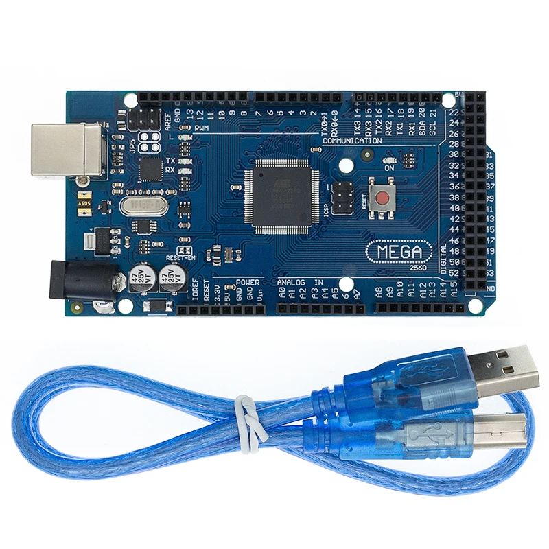 

10 шт. Мега 2560 R3 Mega2560 REV3 ATmega2560-16AU,10 шт. плата ATMEGA16U2-MU + 10 шт. USB-кабель совместимый 10 комплектов