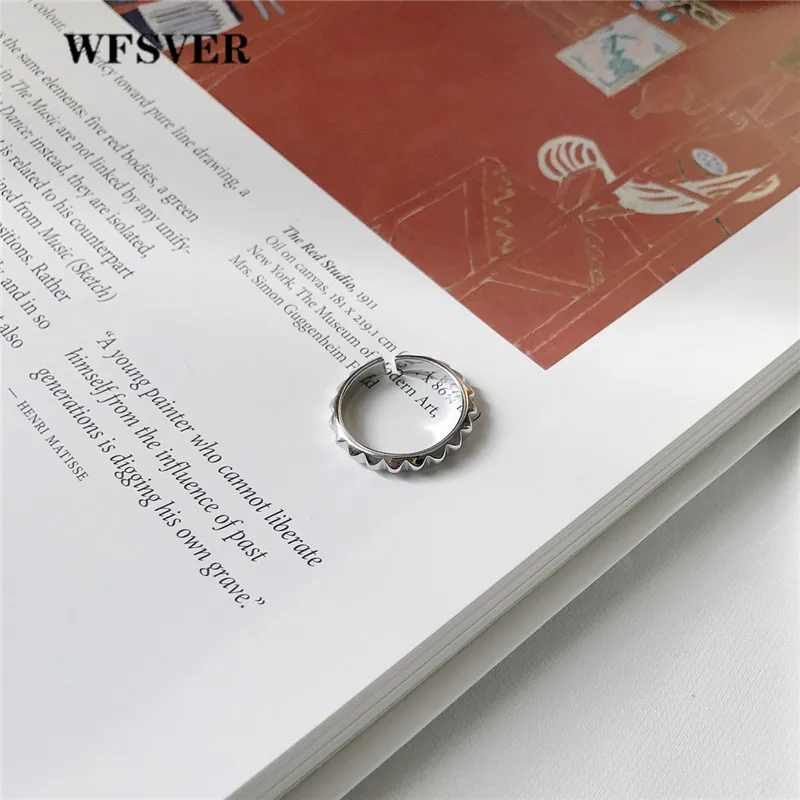 WFSVER Ювелирное кольцо из стерлингового серебра 925 пробы для женщин в Корейском