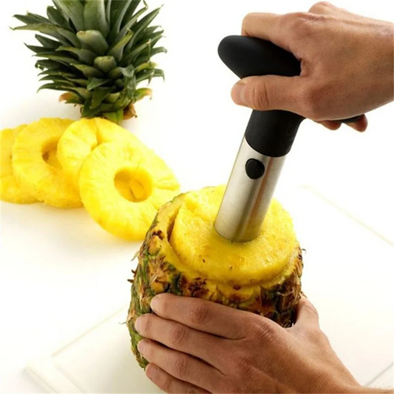 

Stainless Steel Pineapple Peeler Cutter Slicer Corer Remover Kitchen Tools Pineapple Peeler Core-pulling Pineapple Separator