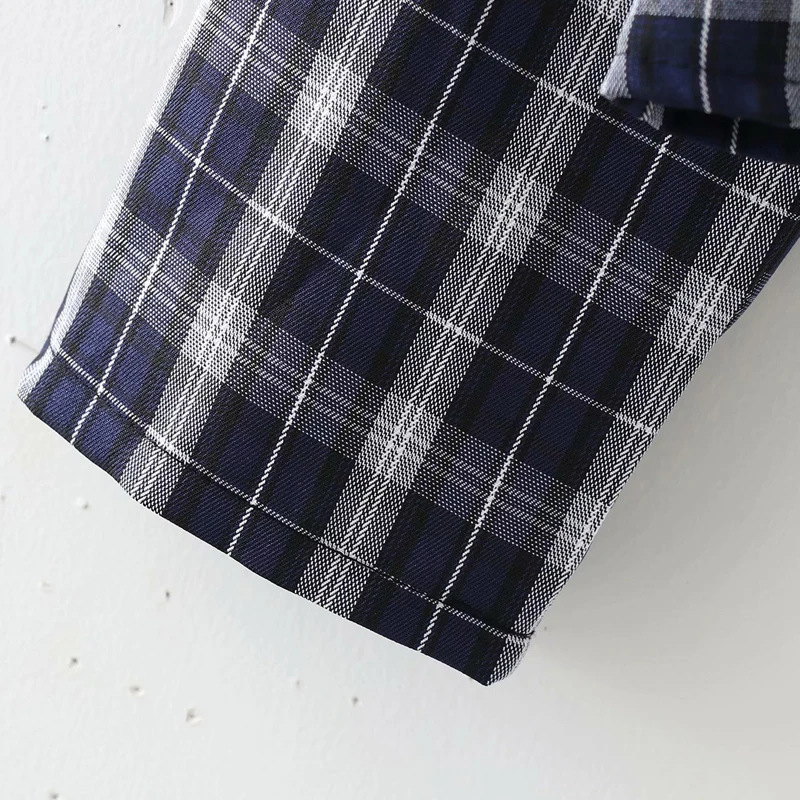 

Women Spring Plaid Blazers Jackets Coats 2021 Casual Long Sleeve Double Breasted Female Sweet Street Blazer Outerwear Clothing