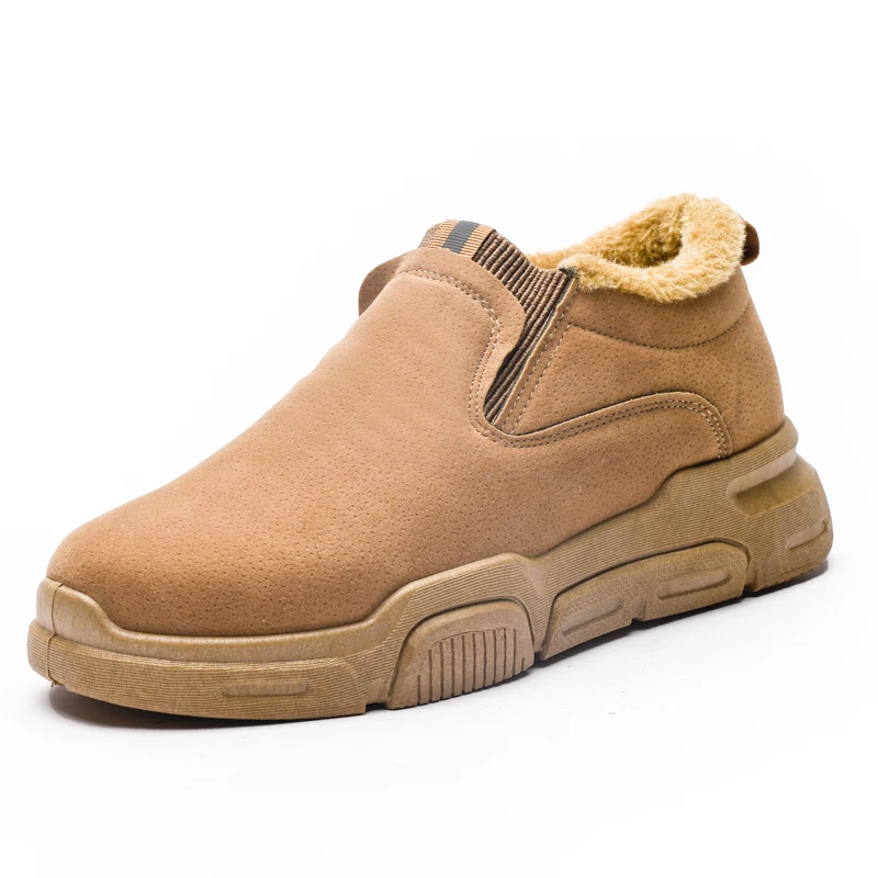 Мужские зимние ботинки повседневные Теплые Зимние ботильоны с Плюшевым Мехом