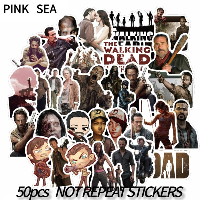 10/30/50 шт./компл. Приключения ТВ-шоу Ходячие мертвецы наклейки для сделай сам