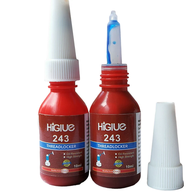 

HiGlue 243 шкафчик с резьбой средней прочности, съемный анаэробный герметик 50 мл