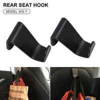 2pcs car seat headrest hooks backseat organizer aluminum hanger storage hook for tesla model 3 model s model x model y dropship