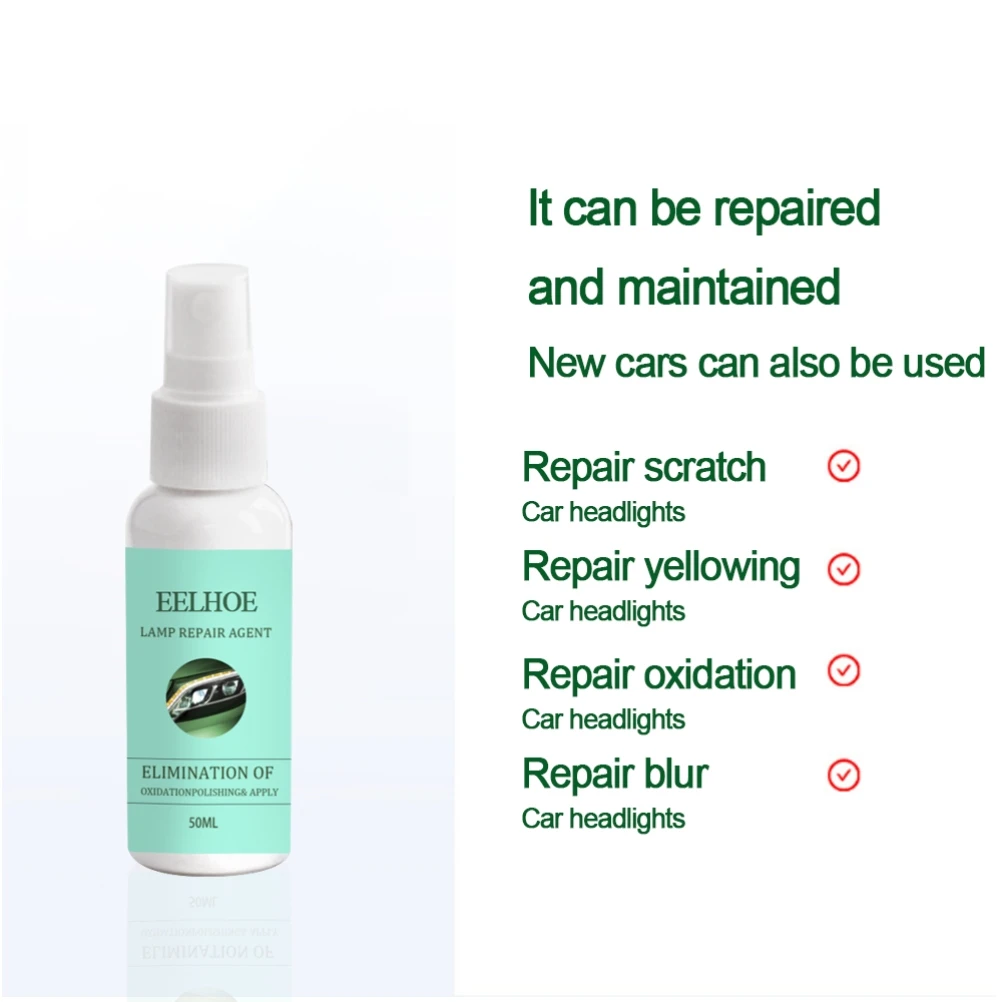 

50ml 2pcs/set Car Headlight Repair fluid scratch remove Refurbishment Coating Oxidation repair Polishing Car Light Repair Agent