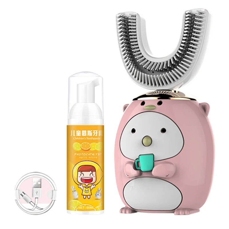 

Smart 360 degree U-shaped electric toothbrush for children silicone