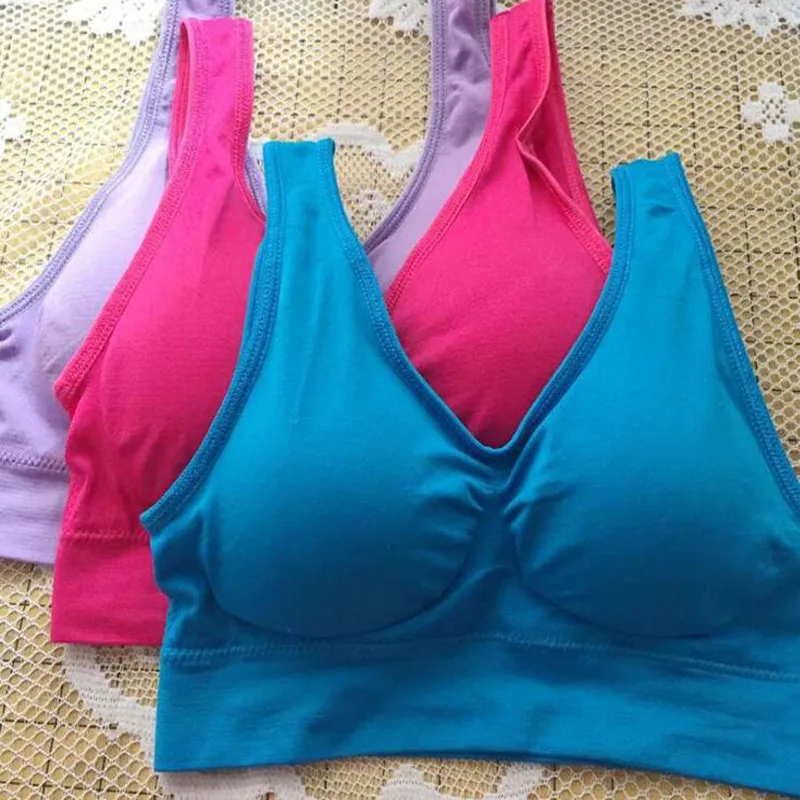 2018 New  Women Genie Bra Dual-layer Seamless Breathable Fitness Bra Vest With Removable Pads Bra