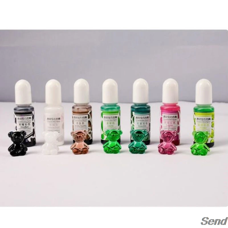 

24 Color Epoxy UV Resin Gem Pigment Liquid Resin Dye Transparent Colorant UV Resin Coloring DIY Resin Art Jewely Making