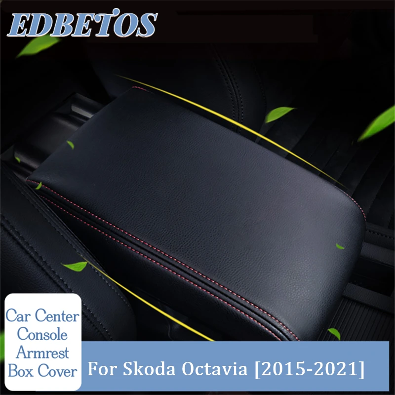 

For Skoda Octavia 2015-2021 Car Centre Armrest Mat Interior Auto Armrests Cushion Storage Box Cover Mats Arm Rest Protector Pad