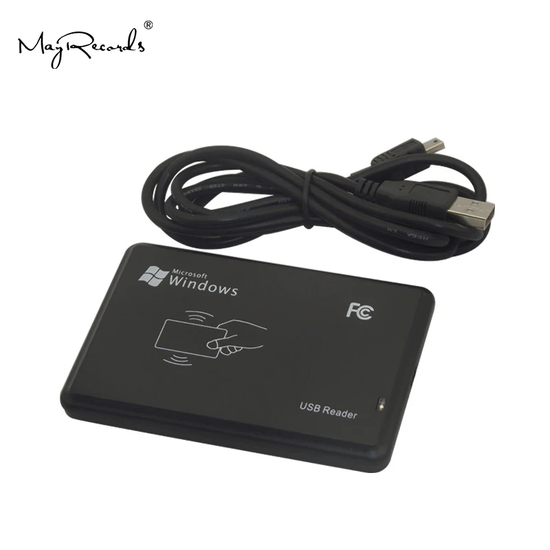 USB RFID ID Бесконтактный бесконтактный считыватель смарт-карт EM4001 EM4100 Windows карт