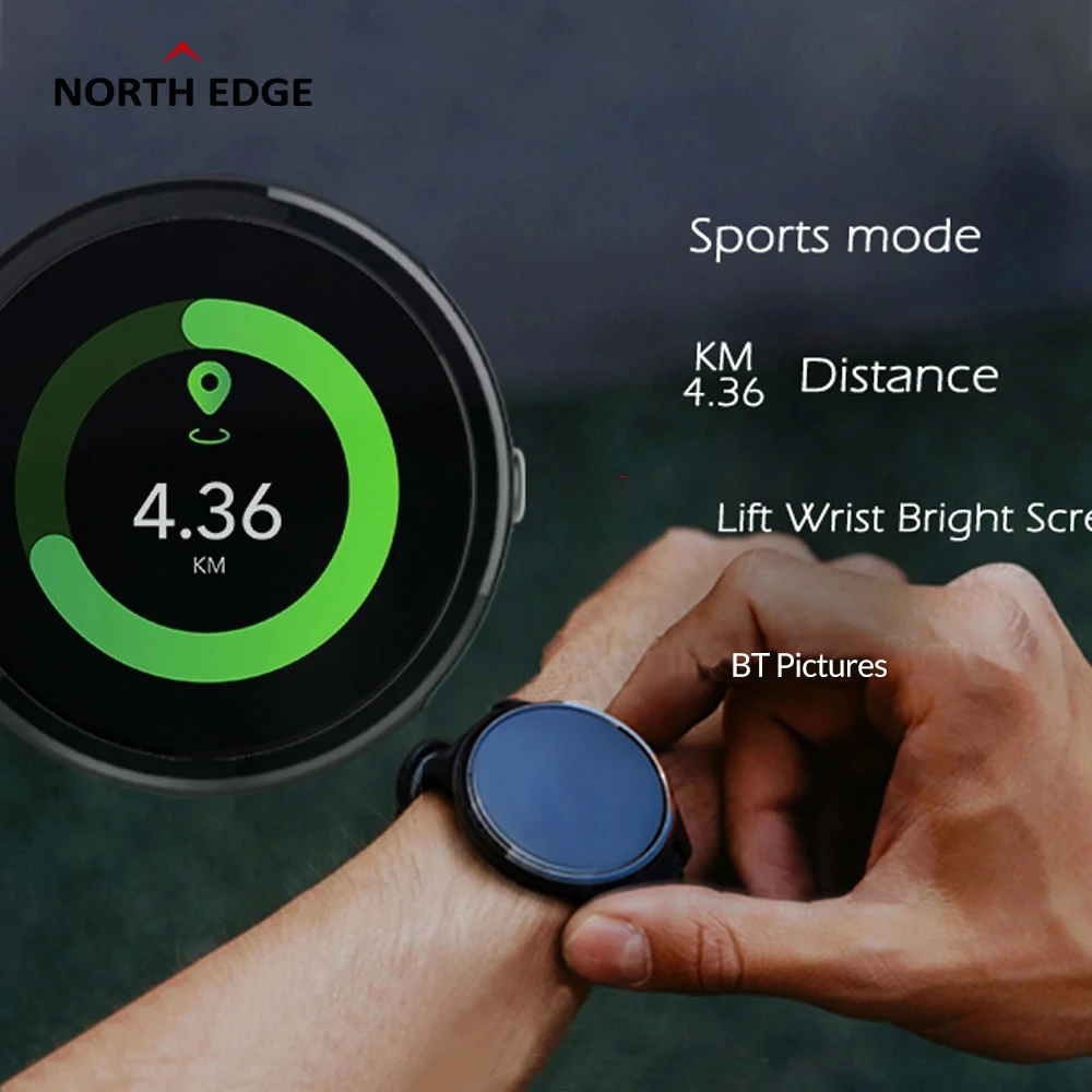 

2021 New North Edge Keep E101 Smart Watch EGG & PPG Heart Rate Sport watch Monitor BT Picture IP67 Waterproof Smartwatch