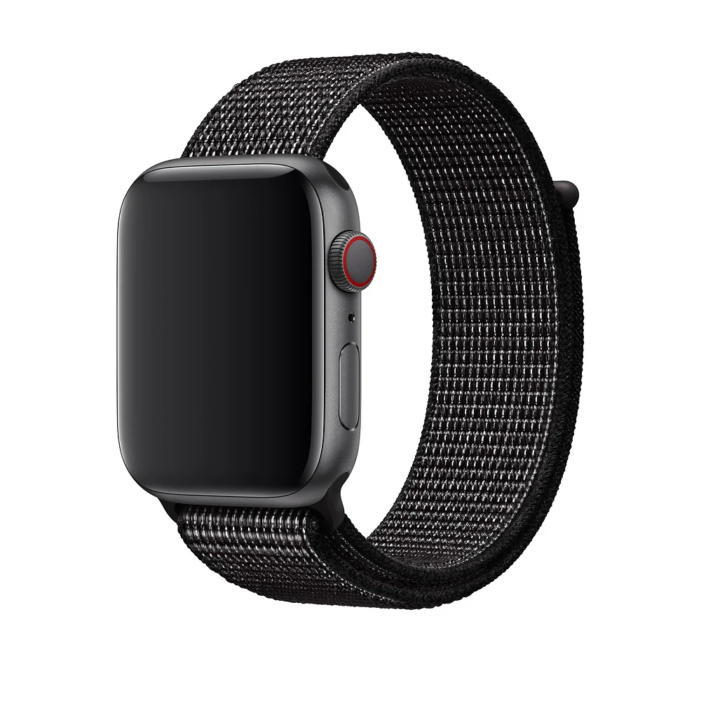 Black 02 Спортивная петля KeBitt для apple watch 38 мм 42 мм нейлоновый мягкий дышащий для iWatch 5 сменный спортивный ремешок series4 3 2 1 44 мм - Цвет ремешка: Black 02