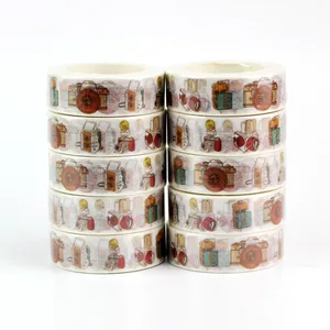 Клейкие ленты для скрапбукинга в стиле ретро, 10 шт.лот