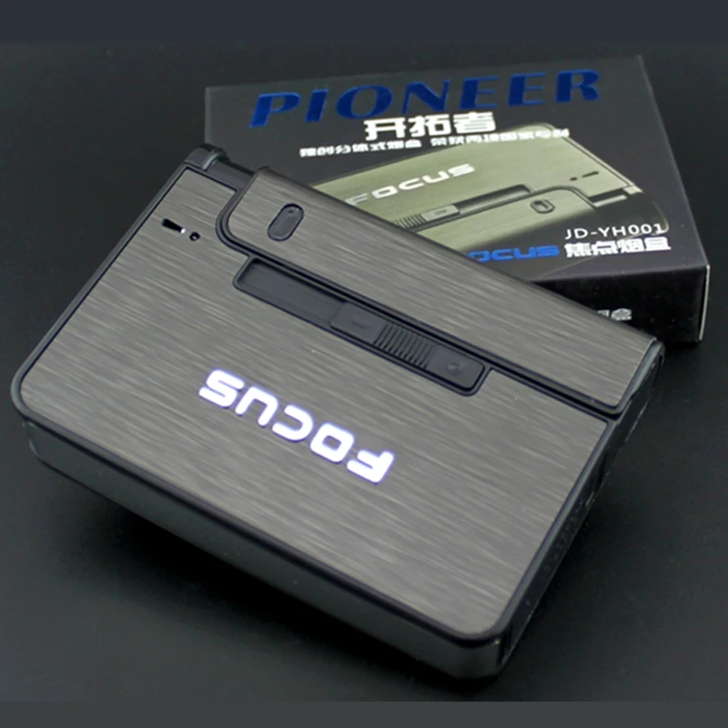 Сигаретная коробка 10 палочек алюминиевый сплав Пластиковая сигарета чехол