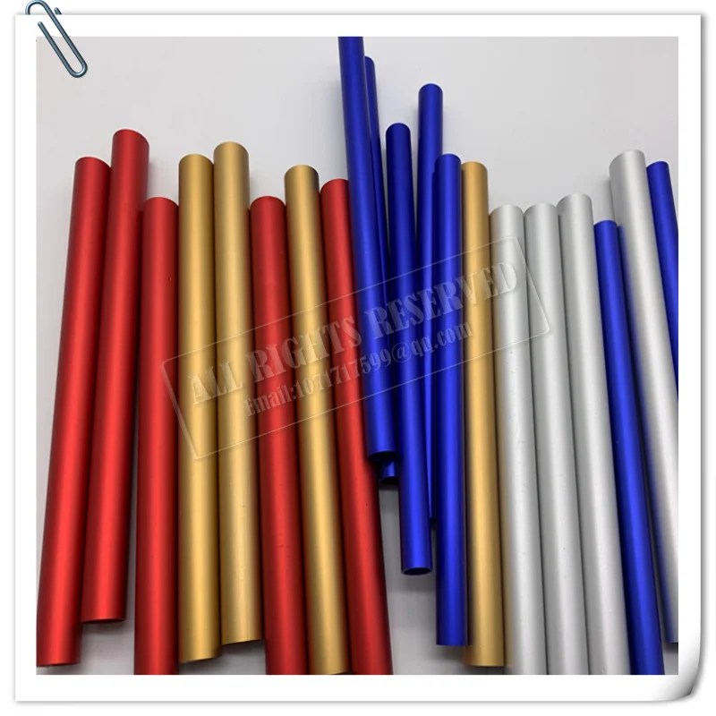 

Aluminum Tube Hollow Pipe OD16mm 17mm 18mm 19mm 20mm Custom Color Red Blue Pink Yellow