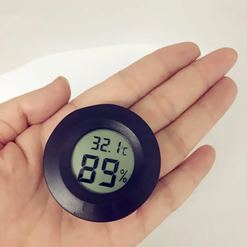 Цифровой мини Термометр Гигрометр с круглым ЖК дисплеем|Приборы для измерения