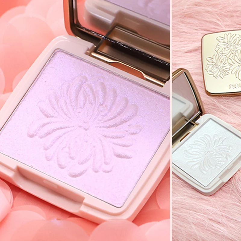 Тени для век Сияющие сатиновые с высокой зажигалкой одноцветные макияжа розовые