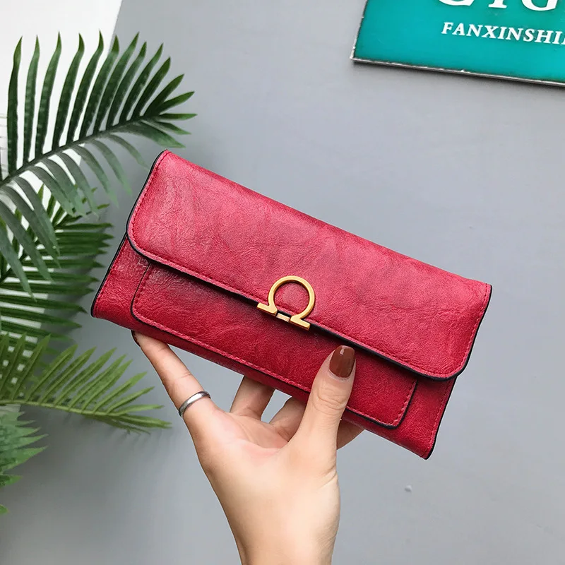 Женский кошелек LISM маленький в ретро стиле Длинный почтальона дамская сумка для