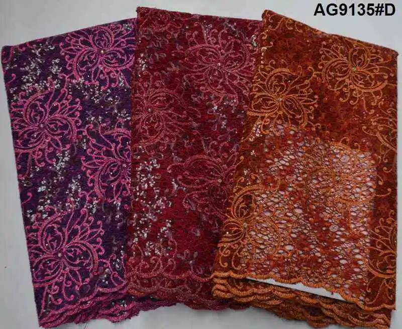 

African Lace Fabric Organza Lace With Sequins Embroidered 2020 Nigeria Cord Lace Factory Price High Quality Lace Fabric OG191215