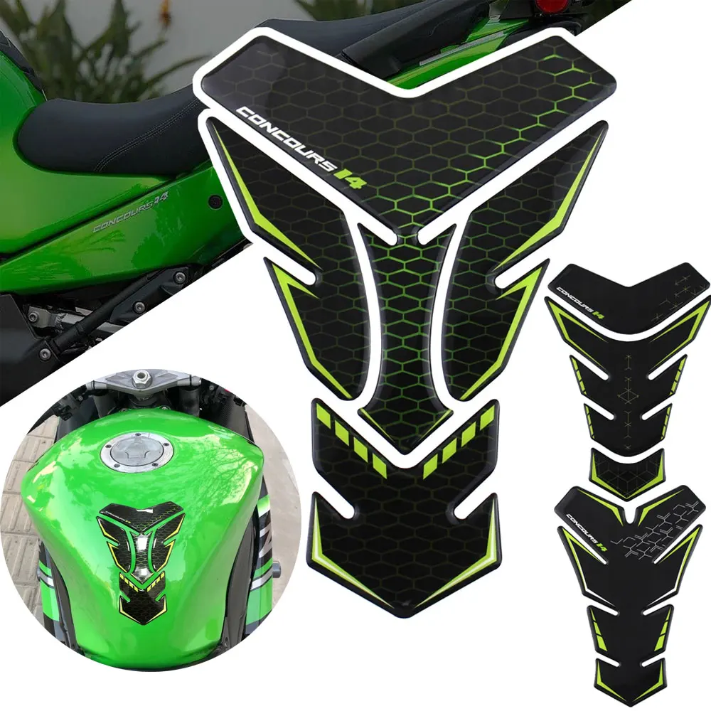 

Motorcycle Sticker Gas Fuel Oil Tank Pad Protector Decal For Kawasaki Concours 14 Decorative stickers