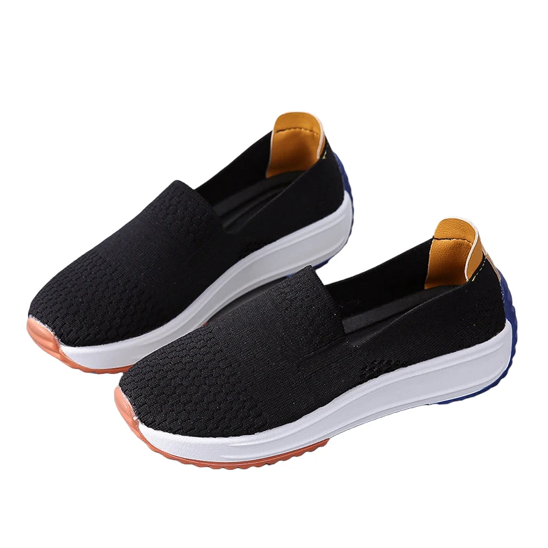 

Women Vulcanized Shoes High Quality Women Sneakers Slip On Flats Shoes Women Loafers Plus Size 43 Walking Flat