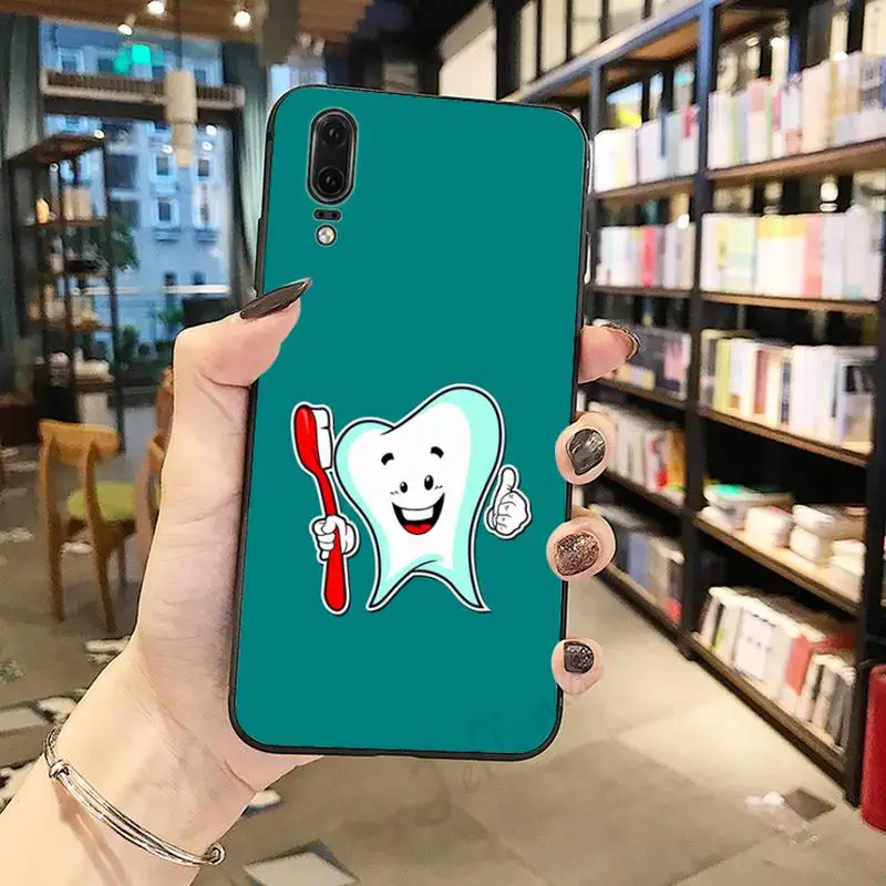 

Cartoon tooth Phone Case For Huawei honor Mate P 10 20 30 40 Pro 10i 9 10 20 8 x Lite