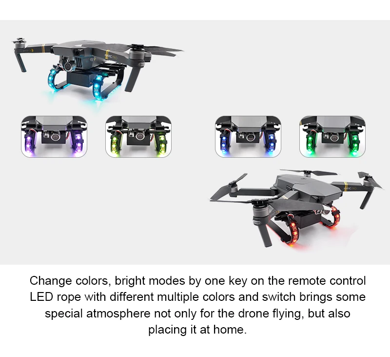 Цветной СВЕТОДИОДНЫЙ Расширенный шасси для DJI Mavic pro platinum drone|Посадочные шасси| |