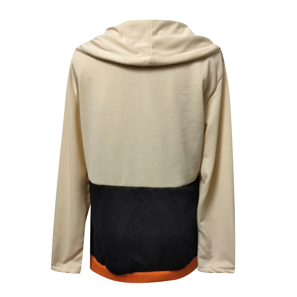 Women Halloween Print Long-sleeved Sweatshirt Casual Pullover Hoodie Streetwear Women Oversized Hoodies Sudaderas Con Capucha