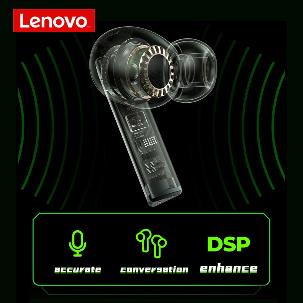 

Lenovo GM1 Wireless Earphone Bluetooth 5.0 TWS Game Earbuds True Esports Waterproof Headphone With Mic Touch Control Earphones