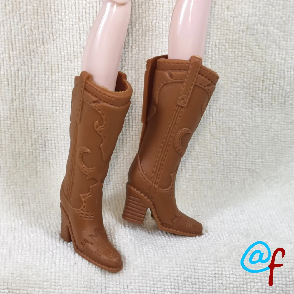 Розовые ботинки на высоких каблуках для кукол оригинальная Внешняя торговля