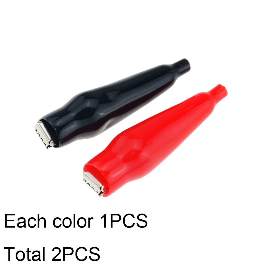 

2 шт. 10A Весна Тип оболочка защищенный зажим «крокодил» плоский рот с широким горлышком зубчатые защищенный зажим «крокодил» экспериментальные Тесты зажим для проволоки