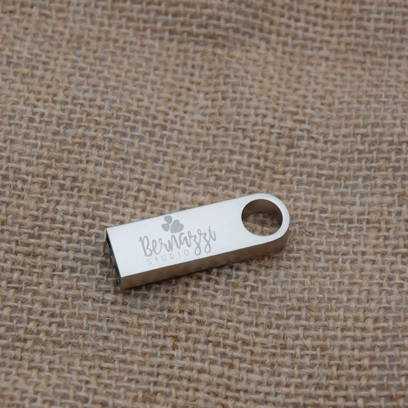 Металлическая Usb флешка 2 0 высокоскоростной Флешка 64 ГБ 32 16 8 4 мини свадебный